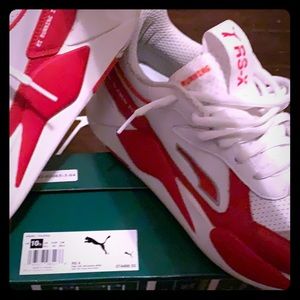 Men’s Sneakers( Puma Rs-x red & white)Size-10 1/2